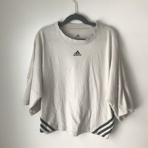 Mauve Adidas crop top